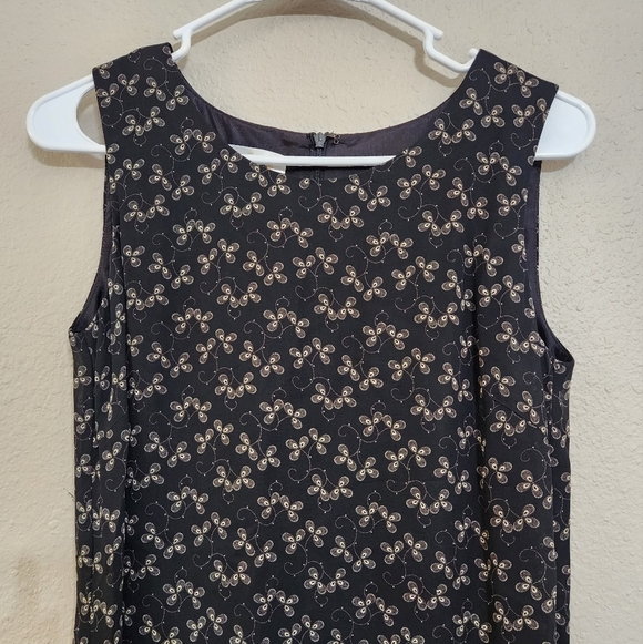 Talbots womens long black & tan maxi dress size 6 - Picture 5 of 5